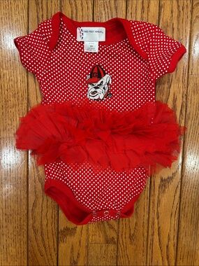 Red Polka Dot Baby Tutu Onesie